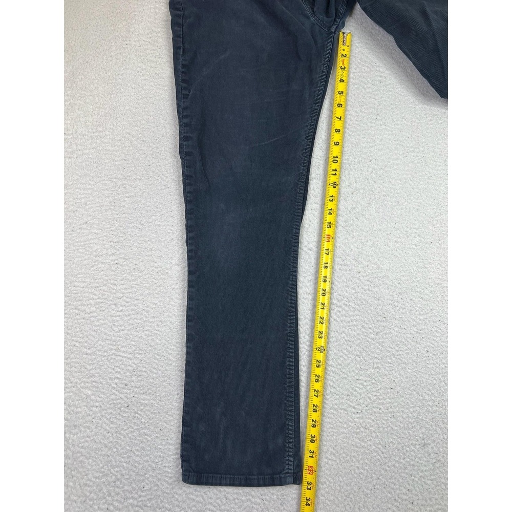 Levis 514 Mens 36x34 Black Corduroy Straight Leg Stretch Pants 00514-0090 - Picture 15 of 16